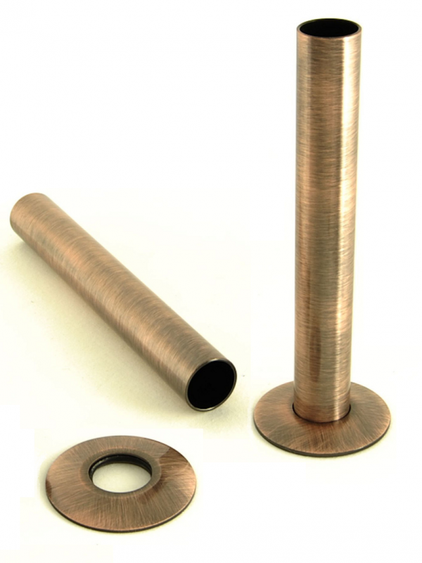 Pipe Sleeves and Floor Caps 130mm Antique Copper